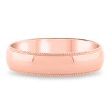 Photo of Tyson Traditional Mens Wedding Band 10K Rose Gold. [BT308RM]