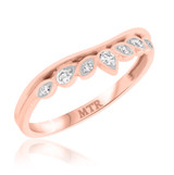 Photo of Amira 7/8 ct tw. Black Diamond (Treated) Oval Solitaire Trio Set 10K Rose Gold [BT211RL]