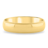 Photo of Tyson Traditional Mens Wedding Band 10K Yellow Gold. [BT308YM]
