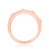 Photo of Amira 7/8 ct tw. Black Diamond (Treated) Oval Solitaire Trio Set 14K Rose Gold [BT211RM]