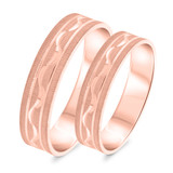 Photo of Frances Wedding Band Set 10K Rose Gold [WB335R]