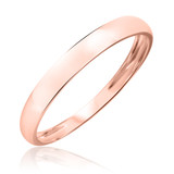 Photo of Madison Traditional Mens Wedding Band 14K Rose Gold. [BT310RM]