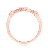 Photo of Soraya 2/3 CT. T.W. Black Diamond (Treated) Round Solitaire Bridal Set 14K Rose Gold [BT216RL]