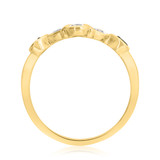 Photo of Soraya 2/3 Carat T.W. Black Diamond (Treated) Round Solitaire Bridal Set 10K Yellow Gold [BT216YL]