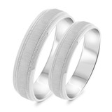 Photo of Colin Wedding Band Set 14K White Gold [WB337W]