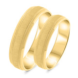 Photo of Colin Wedding Band Set 10K Yellow Gold [WB337Y]