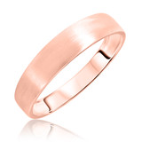 Photo of Quinn Traditional Mens Wedding Band 10K Rose Gold. [BT314RM]