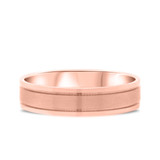 Photo of Kensington Traditional Mens Wedding Band 10K Rose Gold. [BT328RM]