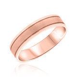 Photo of Kensington Traditional Mens Wedding Band 10K Rose Gold. [BT328RM]