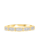 Photo of Xiamara 1/5 ct tw. Diamond Same Sex Ladies Band Set 10K Yellow Solid Gold [BT219YL]