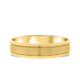 Photo of Kensington Traditional Mens Wedding Band 10K Yellow Gold. [BT328YM]
