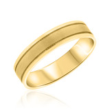 Photo of Kensington Traditional Mens Wedding Band 14K Yellow Gold. [BT328YM]