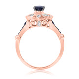 Photo of Bee 1 3/8 Carat T.W. Diamond Oval Solitaire Bridal Set 10K Rose Gold [BT221RE-C000]