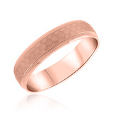 Photo of Clinton Traditional Mens Wedding Band 14K Rose Gold. [BT329RM]