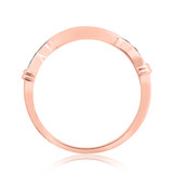 Photo of Bee 1/6 ct tw. Diamond Same Sex Ladies Band Set 10K Rose Gold [BT221RL]