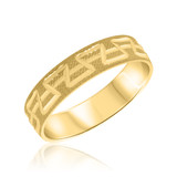 Photo of Annelle Traditional Mens Wedding Band 10K Yellow Gold. [BT330YM]