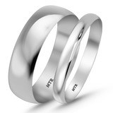 Photo of Hudson Comfort Fit-3mm Wedding Band Set 14K White Gold [WB348W]