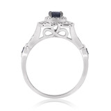 Photo of Farida 1 1/4 CT. T.W. Diamond Fancy Solitaire Bridal Set 14K White Gold [BT222WE-C000]
