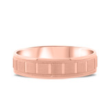 Photo of Liam Traditional Mens Wedding Band 10K Rose Gold. [BT331RM]