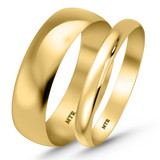 Photo of Hudson Comfort Fit-3mm Wedding Band Set 14K Yellow Gold [WB348Y]