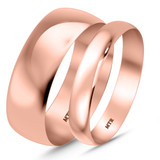 Photo of Hudson Comfort Fit-4mm Wedding Band Set 14K Rose Gold [WB349R]