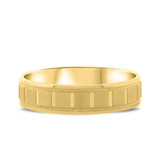 Photo of Liam Traditional Mens Wedding Band 14K Yellow Gold. [BT331YM]