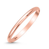 Photo of Hudson -2mm 0 ct tw. No Gemstone Ladies Band 10K Rose Gold [BT341RL]