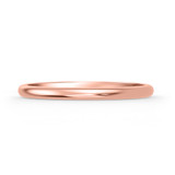 Photo of Hudson -2mm 0 ct tw. No Gemstone Ladies Band 10K Rose Gold [BT341RL]