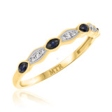Photo of Farida 1/8 ct tw. Diamond Same Sex Ladies Band Set 10K Yellow Gold [BT222YL]