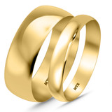 Photo of Hudson Comfort Fit-4mm Wedding Band Set 10K Yellow Gold [WB349Y]