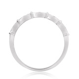 Photo of Xiamara 3/4 ct tw. Blue Diamond Round Solitaire Trio Set 10K White Solid Gold [BT219WL]