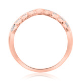 Photo of Aziza 1/3 ct tw. Diamond Same Sex Ladies Band Set 10K Rose Gold [BT223RL]