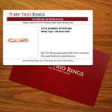 Hudson -3mm 0 ct tw. No Gemstone Ladies Band 14K Rose Gold Hudson -3mm 0 ct tw. No Gemstone Ladies Band 14K Rose Gold