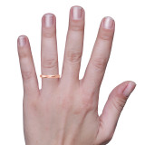 Photo of Hudson -3mm 0 ct tw. No Gemstone Ladies Band 14K Rose Gold [BT342RL] [HT]