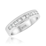 Photo of Ami 1 3/4 ct tw. Diamond Wedding Band Set 10K White Gold [BT359WM]