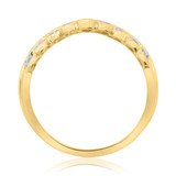 Photo of Aziza 1/3 ct tw. Diamond Same Sex Ladies Band Set 10K Yellow Gold [BT223YL]