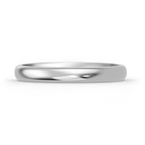 Photo of Hudson -3mm 0 ct tw. No Gemstone Ladies Band 10K White Gold [BT342WL]