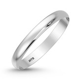 Photo of Hudson -3mm 0 ct tw. No Gemstone Ladies Band 14K White Gold [BT342WL]