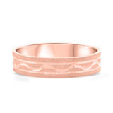 Photo of Frances Traditional Mens Wedding Band 10K Rose Gold. [BT335RM]