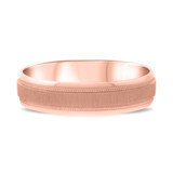 Photo of Colin Traditional Mens Wedding Band 10K Rose Gold. [BT337RM]
