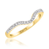 Photo of Coral 1 1/2 CT. T.W. Morganite and Diamond Matching Bridal Ring Set 10K Yellow Gold [BT226YL]
