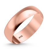 Photo of Hudson-6mm 0 ct tw. No Gemstone Ladies Band 14K Rose Gold [BT344RL]