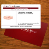 Bailey Traditional Mens Wedding Band 10K Rose Gold.