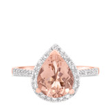 Photo of Orchid 2 1/2 Carat T.W. Morganite and Diamond Matching Bridal Ring Set 14K Rose Gold [BT228RE-C000]