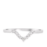 Photo of Rouge 1/4 ct tw. Diamond Same Sex Ladies Band Set 10K White Gold [BT227WL]