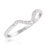 Photo of Rouge 1/4 ct tw. Diamond Same Sex Ladies Band Set 10K White Gold [BT227WL]