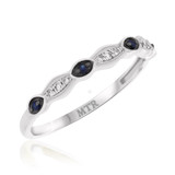 Photo of Farida 1 3/8 ct tw. Diamond Fancy Solitaire Trio Set 14K White Gold [BT222WL]