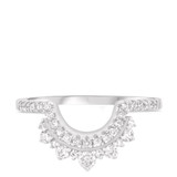 Photo of Orchid 2 1/2 CT. T.W. Morganite and Diamond Matching Bridal Ring Set 14K White Gold [BT228WL]