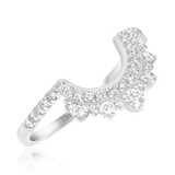 Photo of Orchid 2 1/2 CT. T.W. Morganite and Diamond Matching Bridal Ring Set 14K White Gold [BT228WL]