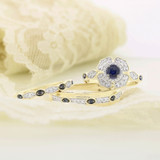 Photo of Farida 1 3/8 ct tw. Diamond Fancy Solitaire Trio Set 14K Yellow Gold [BT222Y-C000]